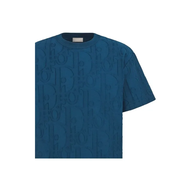 DIOR FW25 T Shirt Men's Dark Blue-2