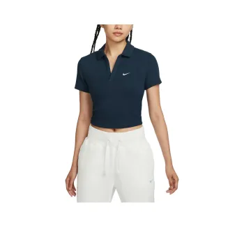 Nike Sportswear Essentials Series Polo Shirt Women's Arsenal Dark Sea Blue/Sail White