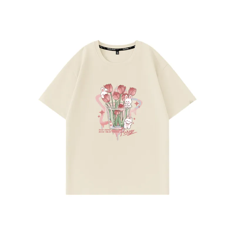 Cotton T Shirts Women's-12
