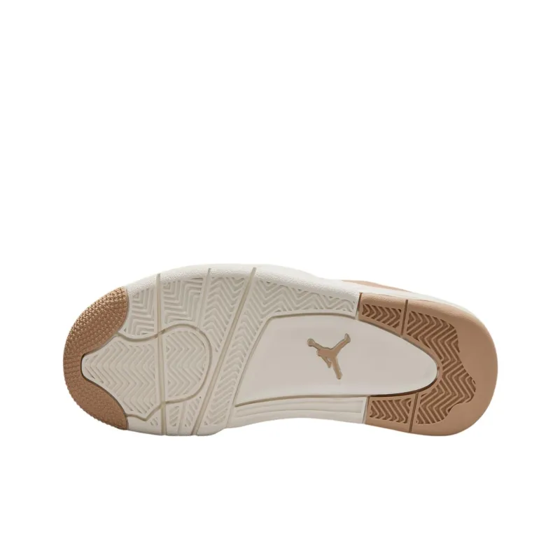 Jordan Air Jordan 4 Anti Slip Wear Resistant Low Top Vintage Basketball Shoes Women's Brown-5