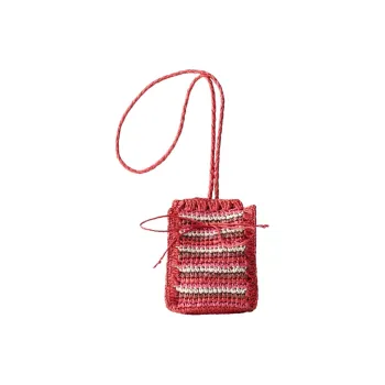 ZARA Polypropylene Fiber Crossbody Bag Mini Kids' Red