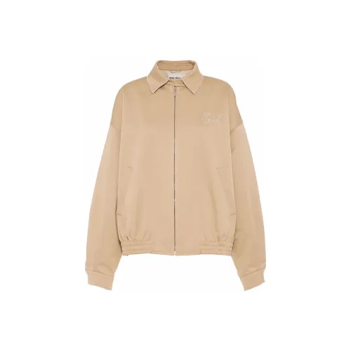 MIU MIU SS22 Jacket Women's Milk Tea Beige