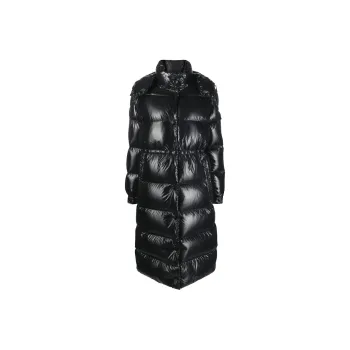 Moncler Cavettaz Hooded Long Padded Jacket