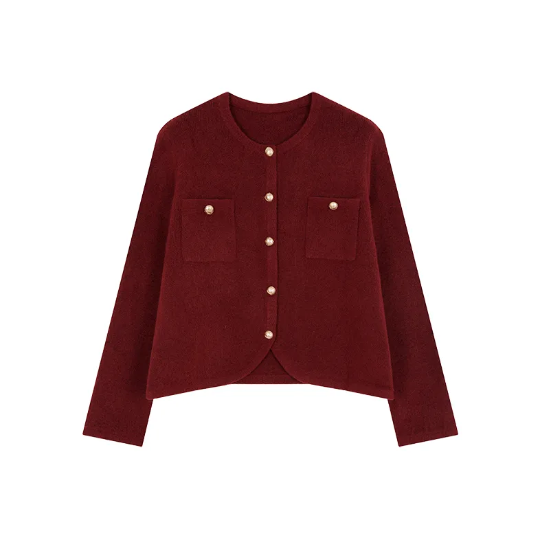 Mo Han Yi Mei Jackets & Coats Women's Vintage Red-0