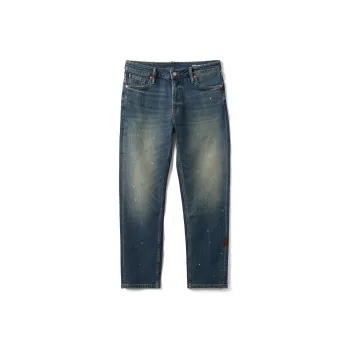 SIMWOOD Jeans Men's Washable Vintage Blue