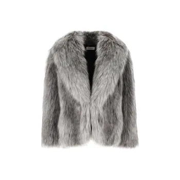 SAINT LAURENT Jackets & Coats Women's Gray