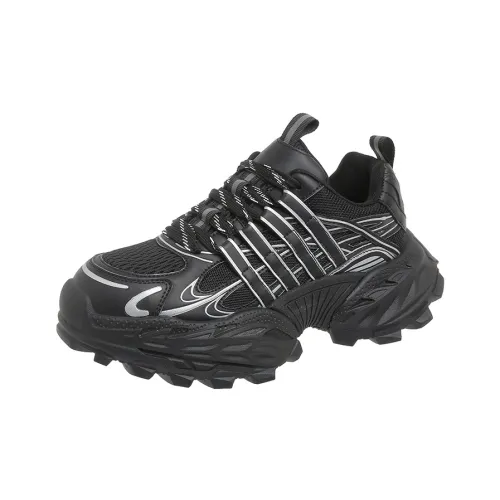 The Mystery Of Glamour Cushioning, Breathable, Height Increasing Low Top Chunky Sneakers Women's