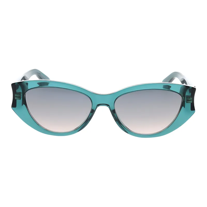 DIOR Acetate Irregular Shape Sunglasses Unisex Green-1