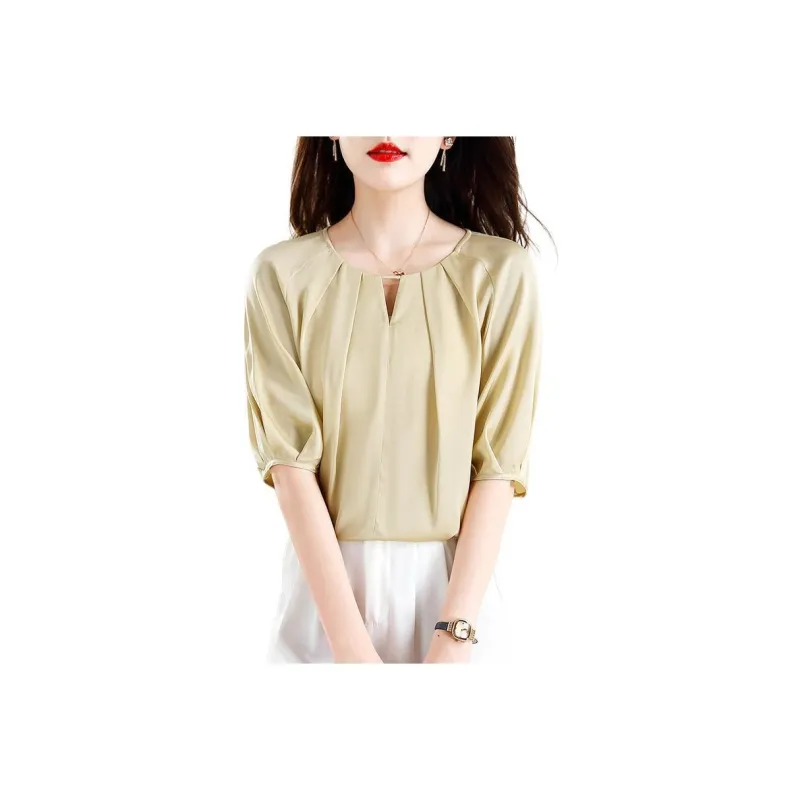 Yi Mengyuan Silk Chiffon Shirt Women's-4