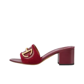 GUCCI Slide Slippers Women's Red