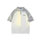White Body with Gray Sleeves
