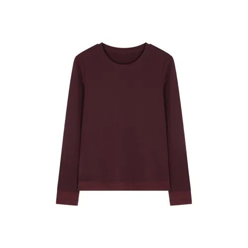 IHIMI Regular T Shirt Women's Deep Berry Red