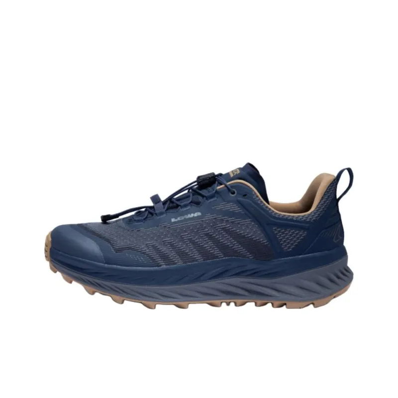 Lowa FORTUX Cloud Anti Slip Wear Resistant Low Top Hiking Shoes Men's Blue-0