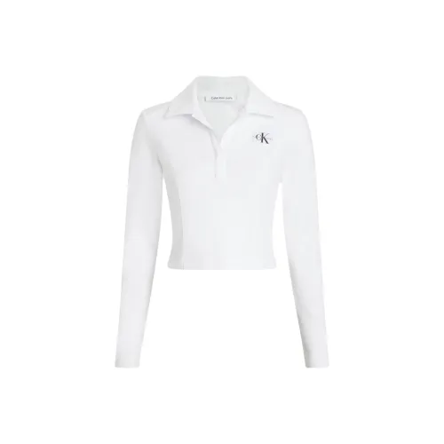 CALVIN KLEIN Polo Shirt Europe Version Women's Bright White