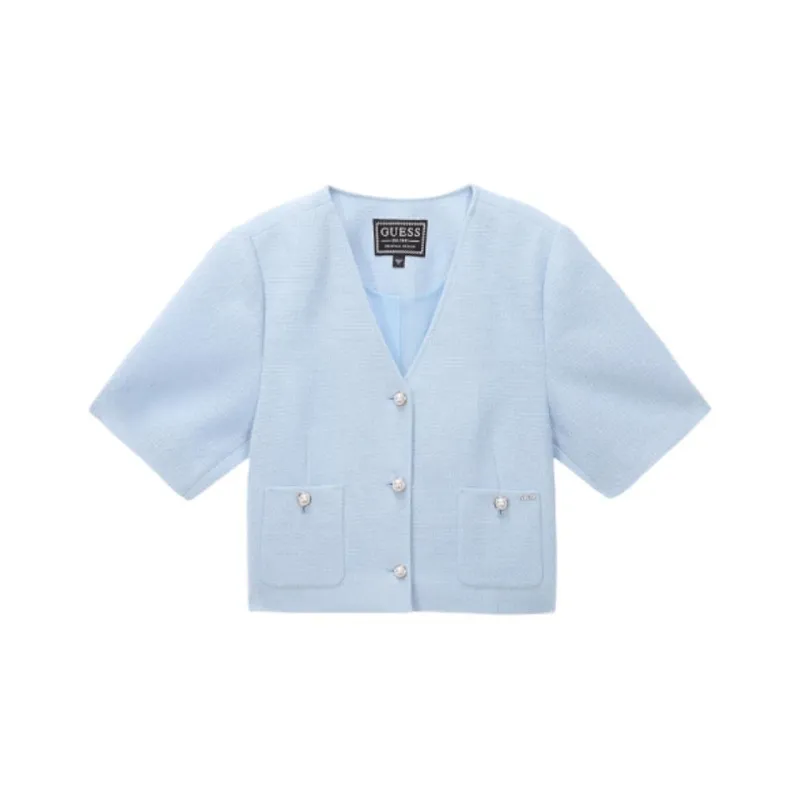 GUESS Jackets Coats Women's Light Blue-0