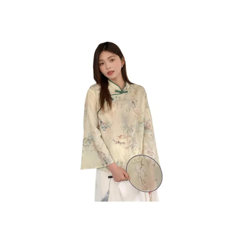 HUASJ Chiffon Shirts Women's Image Color-0