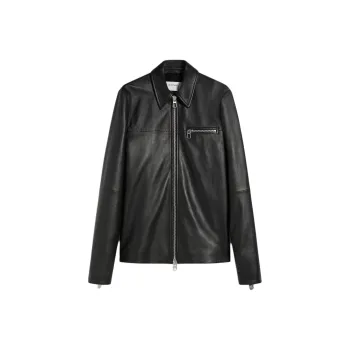SportMax Zipped Leather Jacket