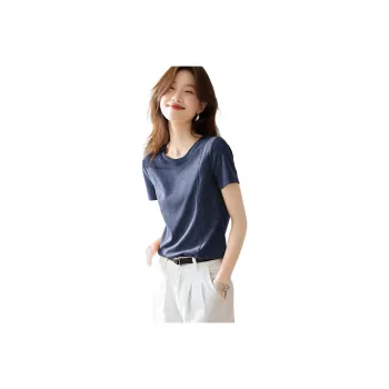 Mo Han Yi Mei T Shirt Women's Navy Blue