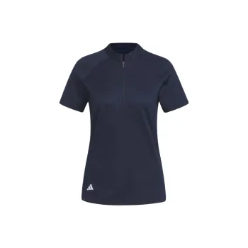 Adidas TEXTURED GOLF POLO Polo Shirt Women's Blue