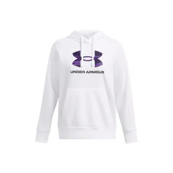 Under Armour Rival FleeceBig Logo Print Fill Sweatshirt Women's White
