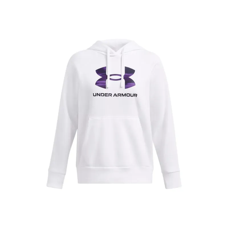 Under Armour Rival FleeceBig Logo Print Fill Sweatshirt Women's White-0