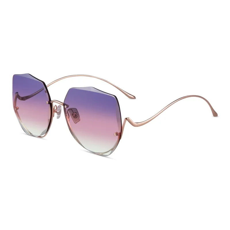 HORIEN Irregular Shape Sunglasses Women's-4