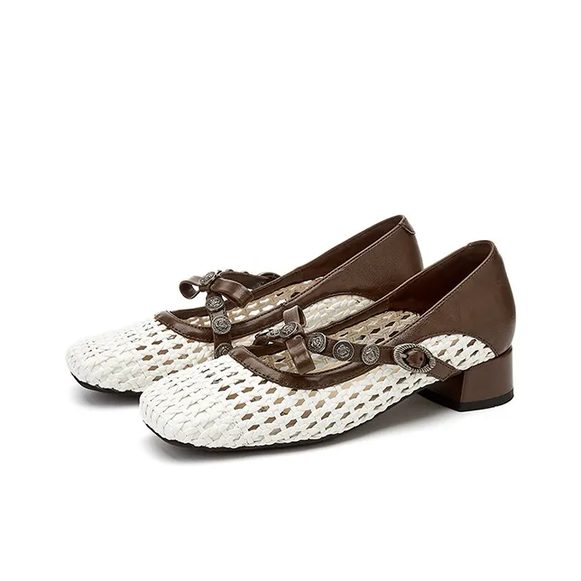 DAPHNE Chunky Heel High Heels Women's-5