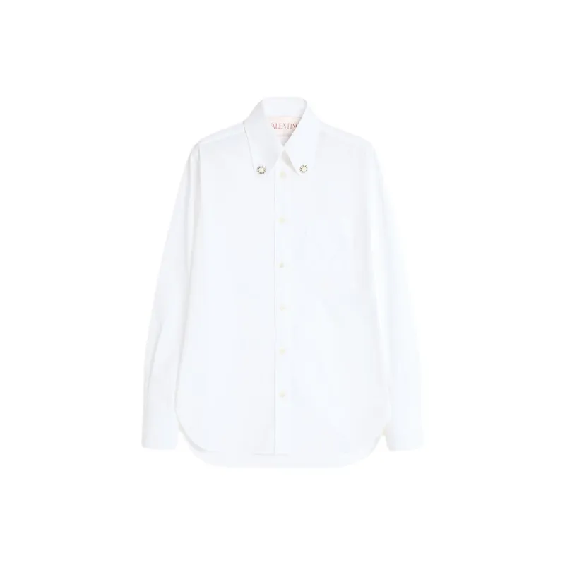 Valentino Embellished Button Up Shirt-0