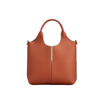 TOD'S Logo Engraved Mini Shopping Bag