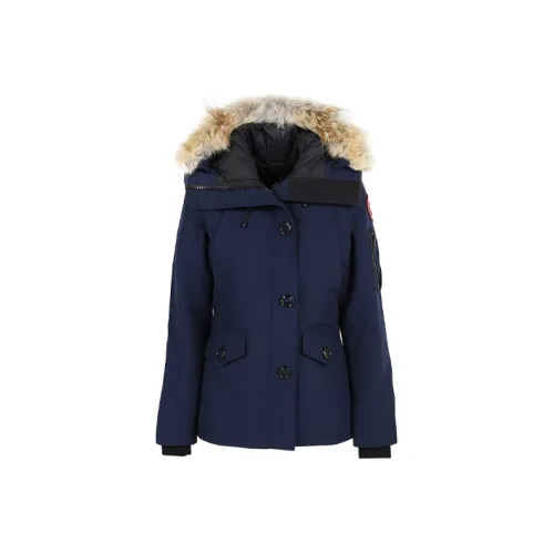 Canada Goose Montebello Series Down Jackets Women's Dark Blue