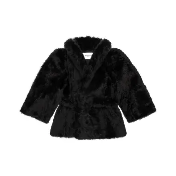 Balenciaga Teddy Sleeve Jacket 'Black'