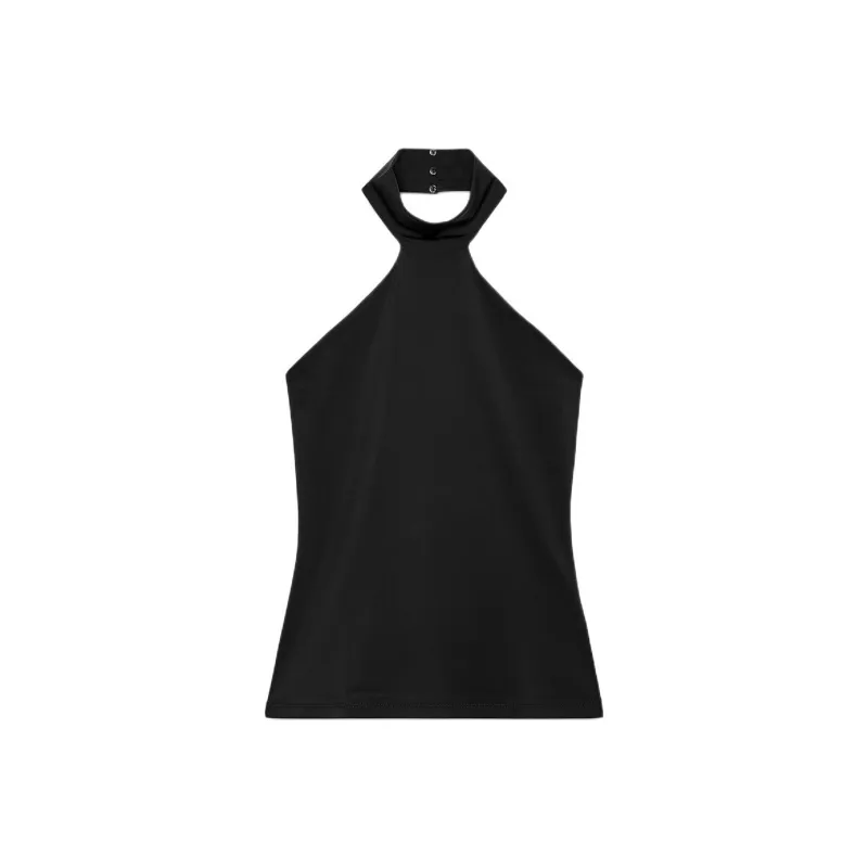 ZARA Tank Tops Women's Black-0