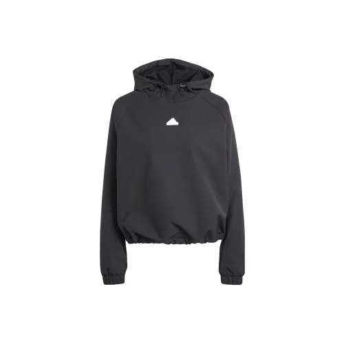 Adidas City Escape Hoodie With Bungee Cord Sweatshirt Women's Black