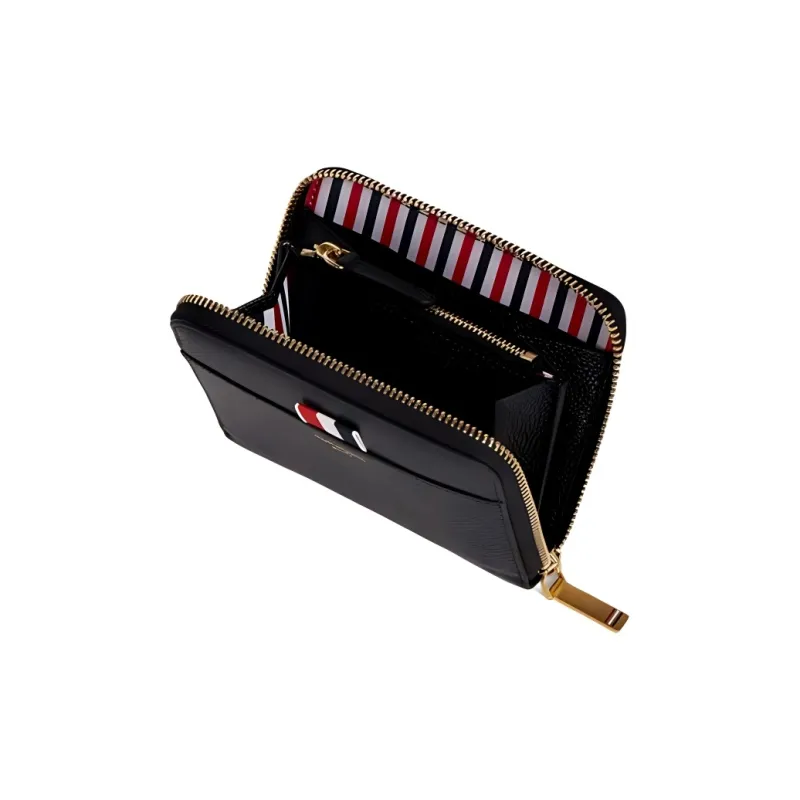 THOM BROWNE Logo Embossed Zipped Wallet-2