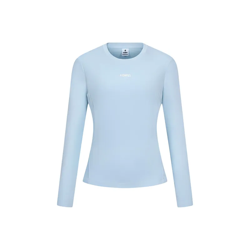 KSWISS T Shirt Women's Soft Matte Blue-0