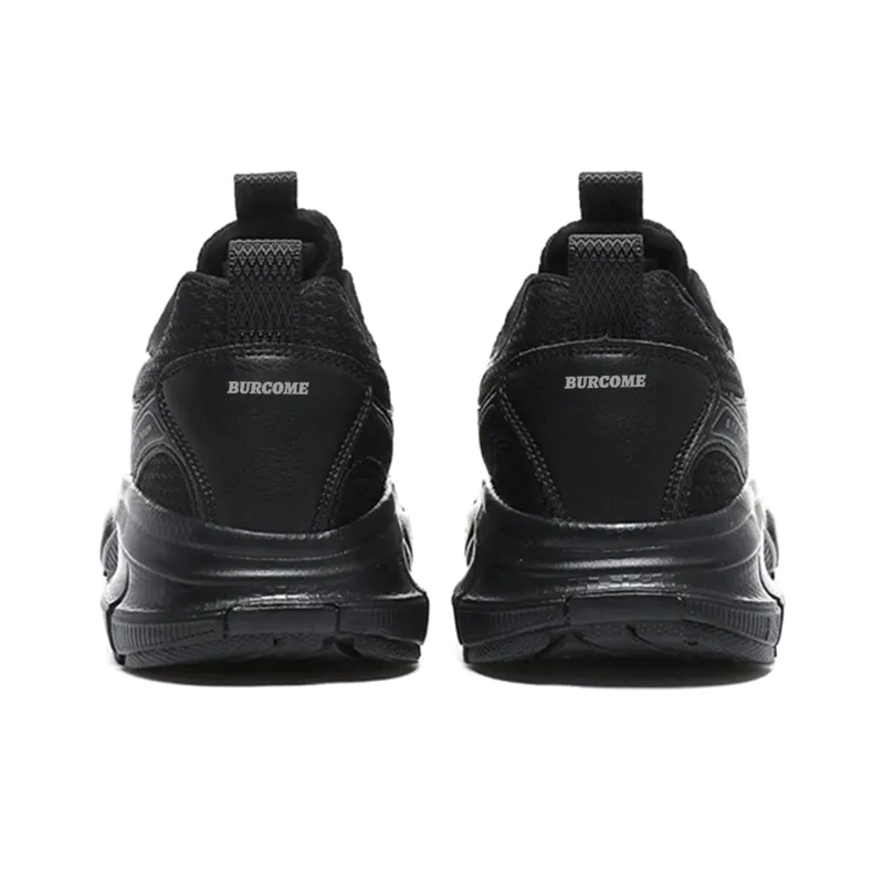 BURCOME Platform Elevator Shoes Abrasion Resistant Breathable Slip Resistant Low Top Chunky Sneakers Unisex-8