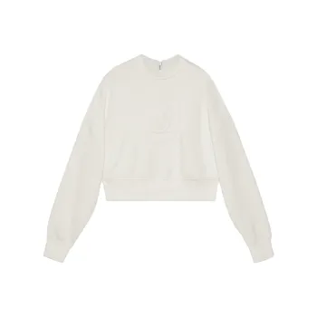 GUCCI Logo Embroidered Crewneck Sweatshirt