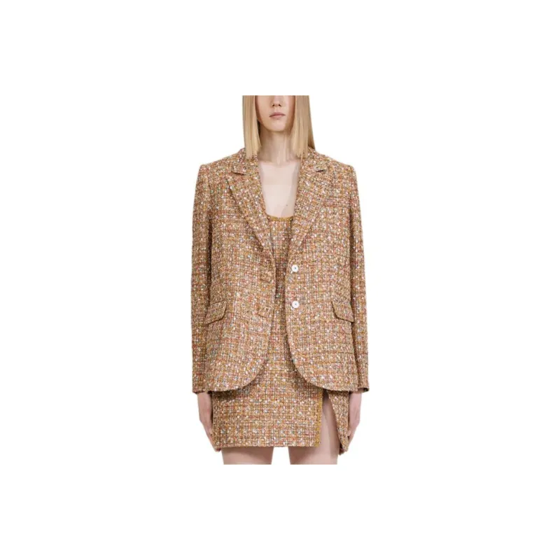 Self portrait Jacket Women's Camel Gold-0
