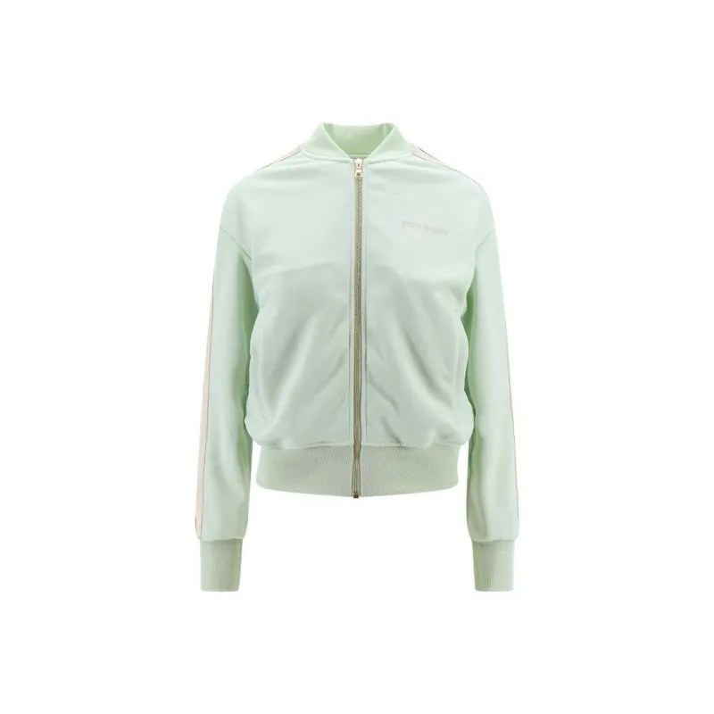 PALM ANGELS Logo Embroidered Zipped Jacket-0