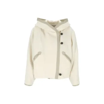 ISABEL MARANT ETOILE Hooded Button Up Coat