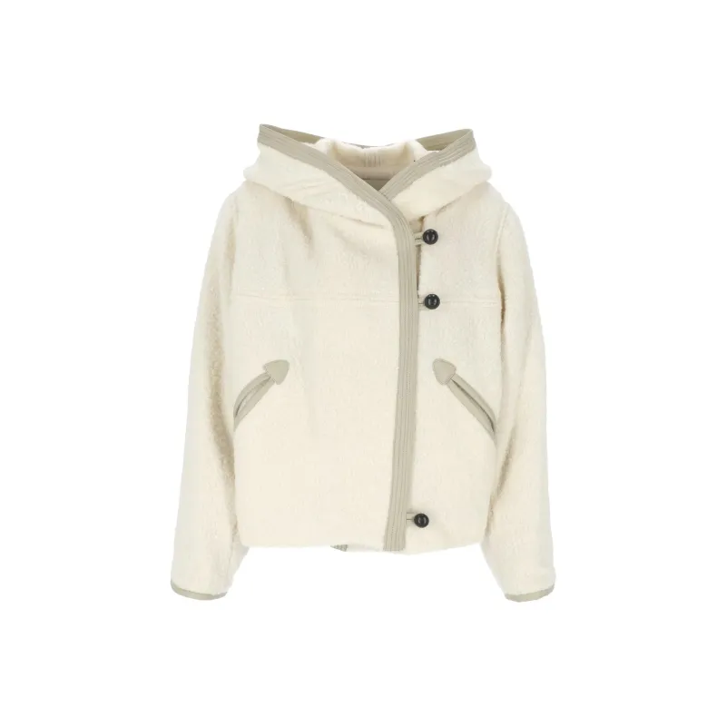 ISABEL MARANT ETOILE Hooded Button Up Coat-0