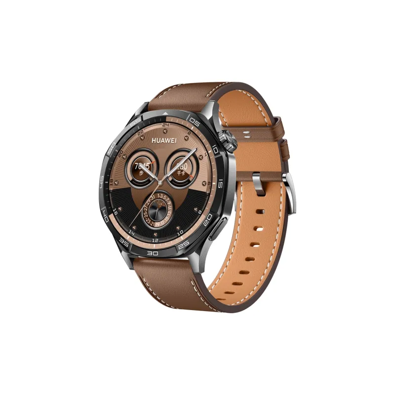 IBOANN Huawei Compatibility Watch Band 21.5cm Cowhide Leather Material-1