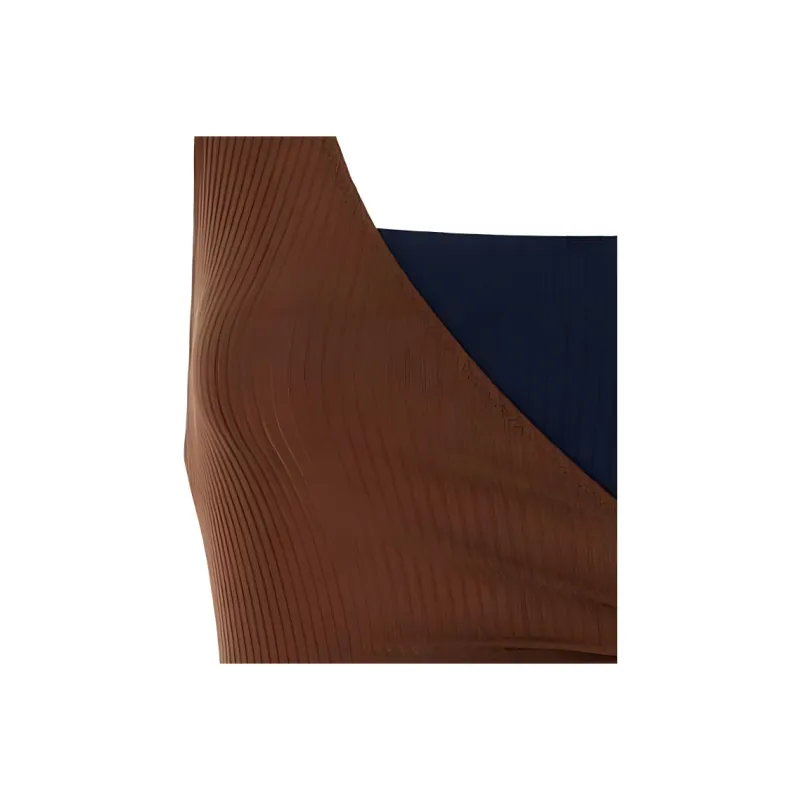 FENDI One Shoulder Ribbed Swimsuit-4
