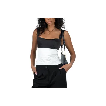 PRINCESS POLLY CHANTELL TOP Camisole Women's Black Cream