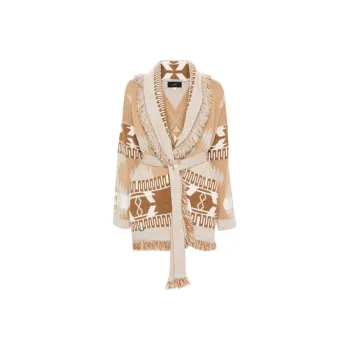 Alanui Patterned Jacquard Knitted Cardigan