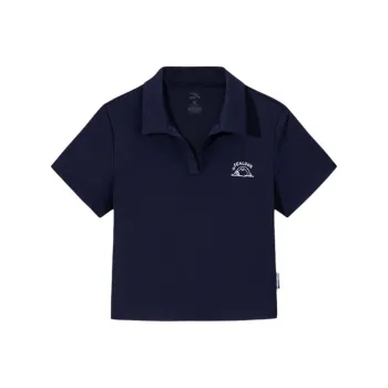 Anta x HAIBAOKANKAN,LIANMINGKUAN Life Collection Polo Shirt Women's Maya Blue
