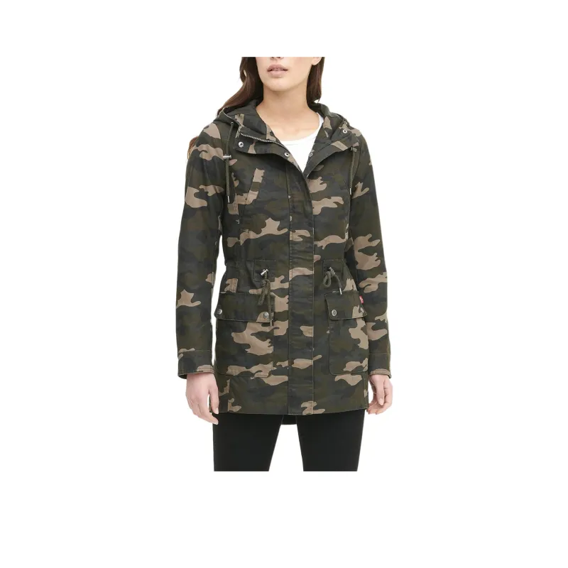 Levi’s Jacket Women's Olive Camouflage-0