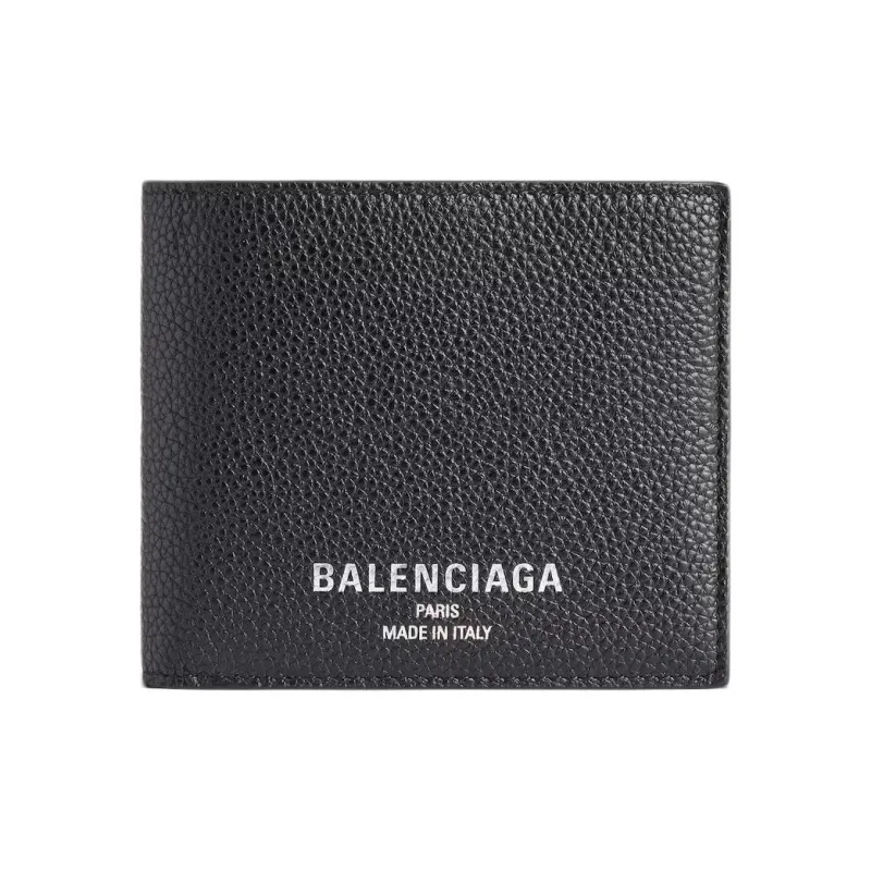 Balenciaga Cow Leather Wallet Men's Black-0
