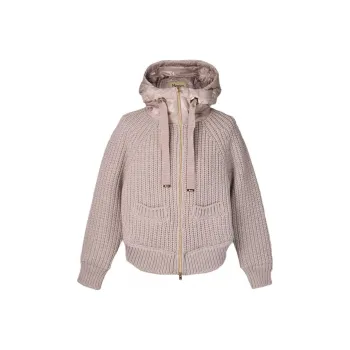 HERNO Hooded Drawstring Bomber Jacket