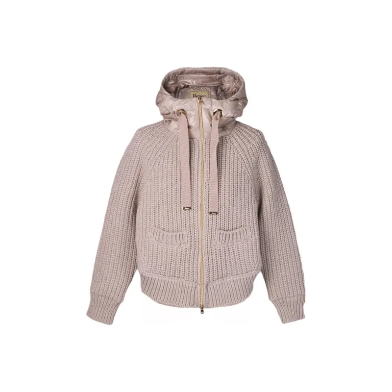 HERNO Hooded Drawstring Bomber Jacket-0